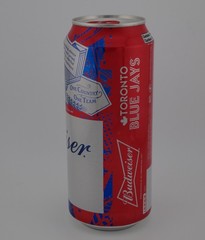 Budweiser, Labatt Brewing Co., Canada, Toronto Blue Jays, Empty 473mL Beer Can