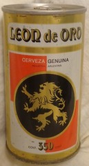 Leon de Oro Beer Can – Argentina – Steel – 350 ml – Late 1960’s – Early 1970’s