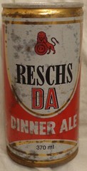 Reschs DA Dinner Ale Beer Can – Australia – 370 ml – (about 12.5 Ounce) Steel