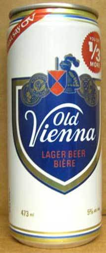 OLD VIENNA BIERE BEER YOU GET 1/3 MORE 473ml CAN CANADA 1+
