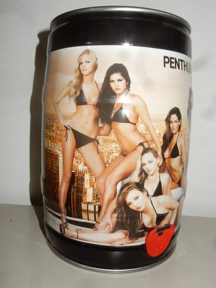 PENTHOUSE SEXY PIN-UP GIRLS Bier gallon from GERMANY (5 Liter) Empty Beer Keg !!
