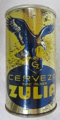 CZ ZULIA TIPO PILSEN Straight Steel Beer Can BO Tab Top VENEZUELA (33cl)