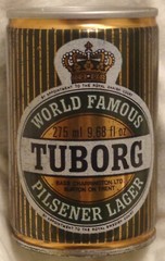 Tuborg Pilsener Beer Can -England – Steel – 275 ml – 9 2/3 Oz @1978