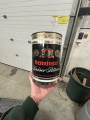 henninger Kaiser Pilsner 3.81 Liter Gallon Beer Can Germany