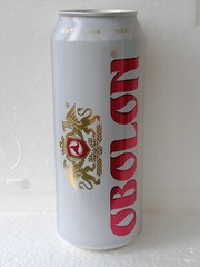 Empty Beer Can OBOLON Non-Alcoholic 500 ml. Ukrainian Export 2024 Bottom open!