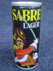 SABRE LAGER – UNITED KINGDOM – 440 ml 15.5 oz PULL TAB BEER CAN