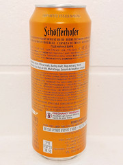 Empty Schofferhofer Hefeweiz Beer Can 500 ml Germany 2025 Bottom Open