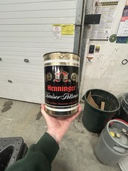 henninger Kaiser Pilsner 3.81 Liter Gallon Beer Can Germany
