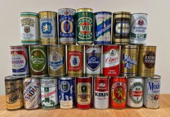 24 FOREIGN BEER CANS APPROX 12oz MOLSON SUNTORY VICTORIA BERLINER MAGNUM CINCI