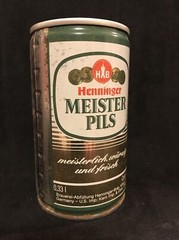 Vintage Henninger Meister Pils Beer Can Brewed in Germany WOW!!