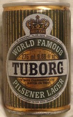 Tuborg Pilsener Beer Can -England – Steel – 275 ml – 9 2/3 Oz @1978