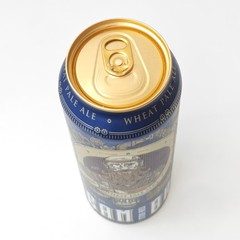 Empty Steam Brew Wheat Pale Ale Beer can; 500 ml/16.9 fl oz; BOTTOM (Germany)