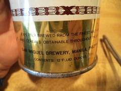 SAN MIGUEL 12 OZ STRAIGHT EDGE STEEL BEER CAN SAN MIGUEL BREWERY PHILIPPINES