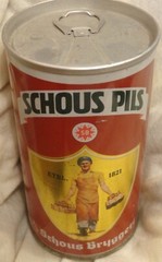 Schous Pils Beer Can – Norway – Steel – 12 Ounce – Late 1960’s – Early 1970’s