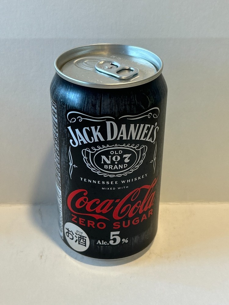 Empty coca cola coke Jack Daniels Can JAPAN Limited 350ml top sealed NEW