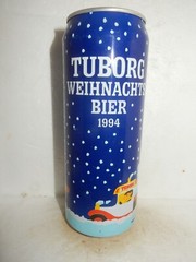 1994 TUBORG Bier CHRISTMAS Beer can from GERMANY (500ml) Empty Beercan !!
