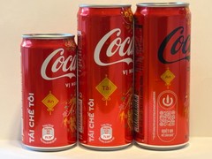 Empty coca cola coke 2026 vietnamese limited Can Lunar New Year