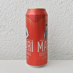 Empty 2025 Madrí Excepcional Beer can; 500 ml/16.9 fl oz; BOTTOM (Serbia)