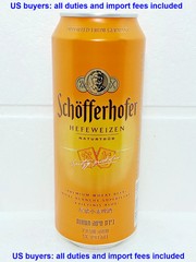 Empty Schofferhofer Hefeweiz Beer Can 500 ml Germany 2025 Bottom Open