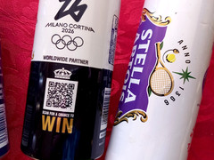 x4 EMPTY BEER CANS WIMBLEDON 26, EFES, CORONA OLYMPIC, BUDWEISER FOOTBALL CUP 26