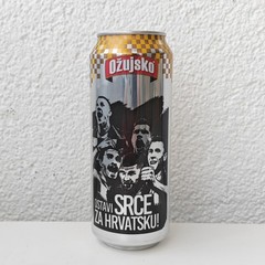 Empty UEFA EURO 2020 Ožujsko Beer can; 500 ml/16.9 fl oz; TOP opened (Croatia)