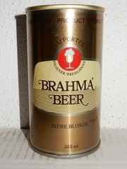 BRAHMA BEER Straight Steel Beer can from BRAZIL (355ml) Empty Beercan !! 02
