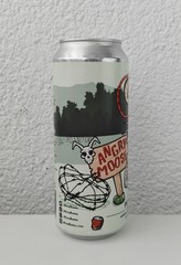 Empty 2020 Angry Moose Pilsner Beer can; 500 ml/16.9 fl oz – Croatia – BOTTOM