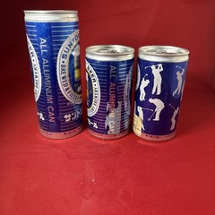 3 Vintage Beer Can Suntory Real Draft Beer Pull Tab Empty All Aluminum Can