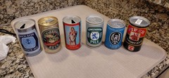 VTG Import Beer Can Lot Of 6 United Kingdom Germany Canada