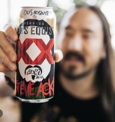 Bar Decorations 2022 Cerveza XX beer can Mexico Steve Aoki DJ Special Edition