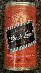 BLACK LABEL BEER CAN CARLING O’KEEFE BREWERIES TORONTO WATERLOO CANADA