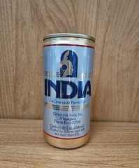 INDIA 10 oz BEER CAN- Cerveceria India, Inc, Mayaguez, Puerto Rico