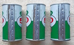 3 LABATT’S 50 ALE EMPTY BEER CANS STRAIGHT STEEL VINTAGE CANADA