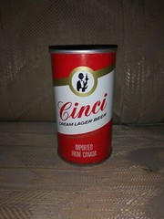 Cinci Cream Lager Beer 11-1/2 Oz Can Imported From Canada Vintage VTG 341 mL…