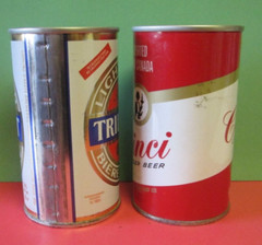 2 VINTAGE CARLING O’KEEFE LTD TORONTO STEEL BEER CAN IMPORTED CINCI TRILIGHT