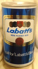 Labatt’s Blue Beer Can – Canada – 341 ml – 12 Ounce – Button Top @1976