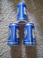 3 Labatts Aluminum EMPTY Beer Cans – XV Olympic Winter Games – Calgary 1988
