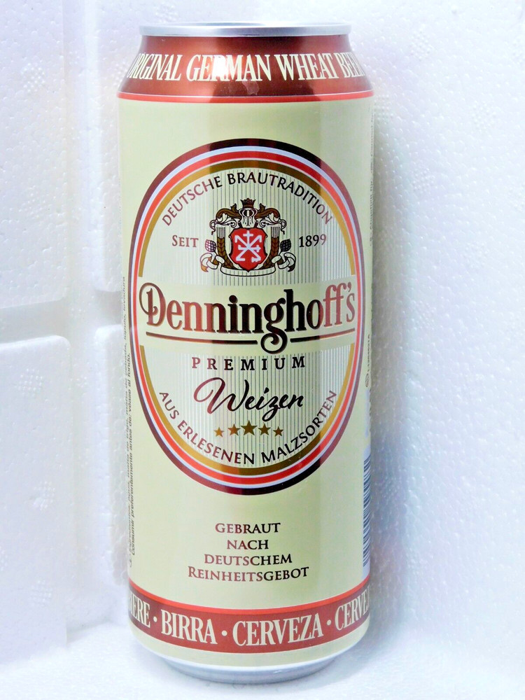 Empty Beer Can DENNINGHOFF’S 500 ml. Germany 2023 Bottom Open!