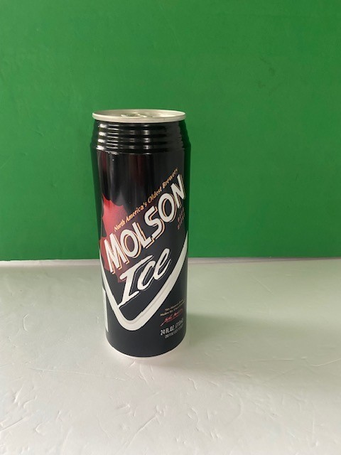 Molson Ice Beer Red Maple Leaf Aluminum 24 Ounce can Toronto Canada