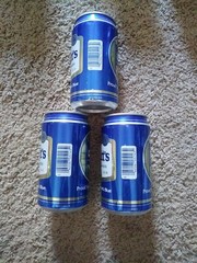 3 Labatts Aluminum EMPTY Beer Cans – XV Olympic Winter Games – Calgary 1988