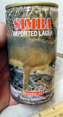 Simba imported Lager Beer Can, African Wildlife Dik Dik #2 Swaziland, nice decor