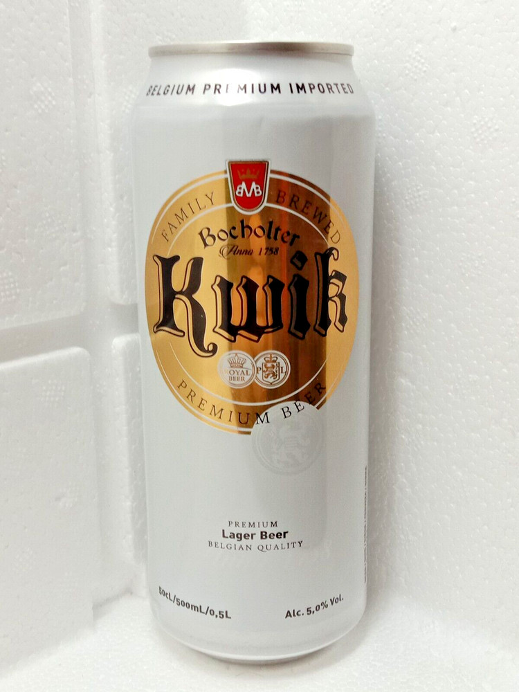 Empty Beer Can KWIK 500 ml. Belgium 2022 Top Open!