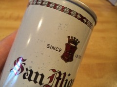 SAN MIGUEL 12 OZ STRAIGHT EDGE STEEL BEER CAN SAN MIGUEL BREWERY PHILIPPINES