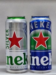 Heineken’s Star design collectible Beer Can Empty 500ml. 2pieces set