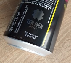 Empty Beer Can BERRY BLOOD Limited TEN MEN 500 ml. Ukraine 2023 Bottom Open!