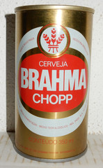 BRAHMA CHOPP Straight Steel Beer can from BRAZIL (355ml) 01 Empty Beercan !!