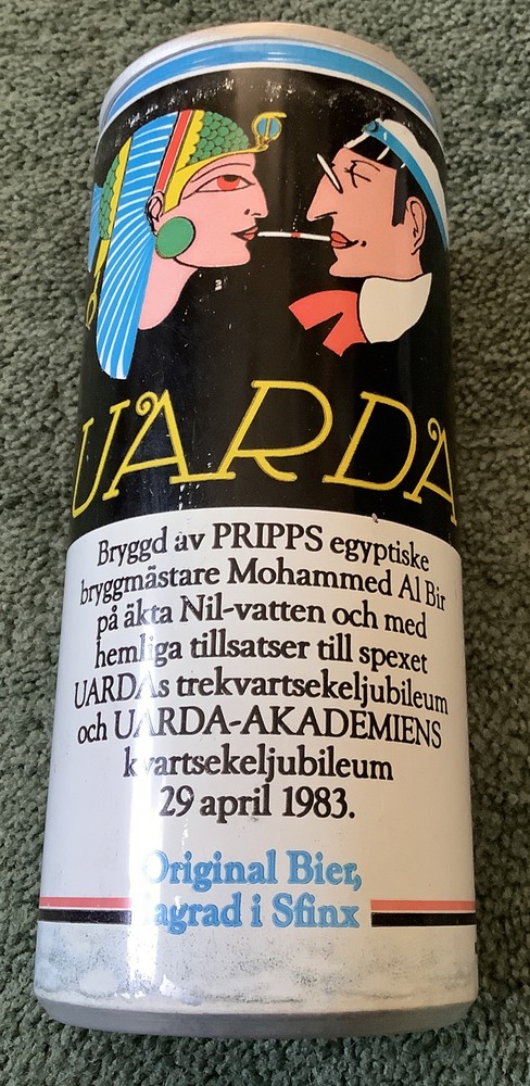 UARDA LUNDENSISK JUBILEUMSBIER 1983 Original Bier Beer Can PRIPPS BRYGGERIER