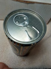 Breda Royal Holland pull tab beer can , Empty bottom opened