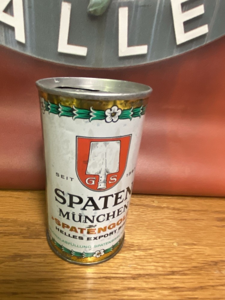 Spaten Gold Beer Zip Top beer Can Germany Old Vintage