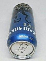 Empty Beer Can KARLSBRAU Lager 500 ml. Germany 2021 Bottom Open!